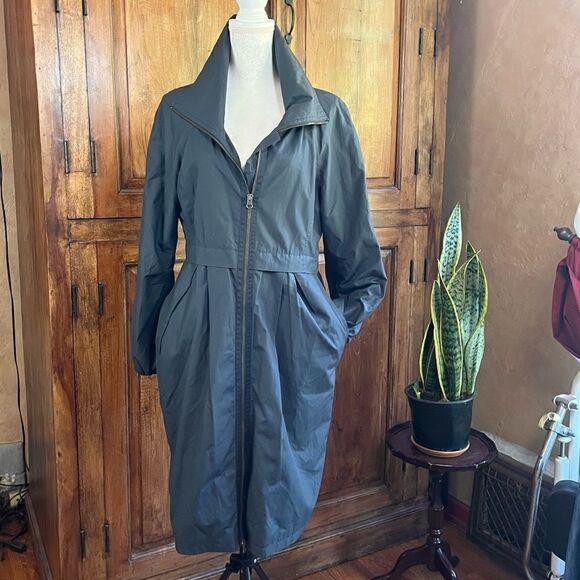 H&M PARKA BLACK LIGHTWEIGHT OUTER COAT SIZE 8 - Picture 2 of 12